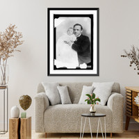 Josephus Daniels 189- with his first child Classic, Vintage Poster