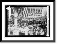 Historic Framed Print, Flag day exercises in a boy's school, Rio de Janiero, Brazil,  17-7/8" x 21-7/8"