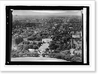 Historic Framed Print, White House from Monument,  17-7/8" x 21-7/8"