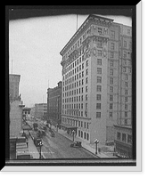 Historic Framed Print, Hotel Radisson and 7 St. [Seventh Street], Minneapolis, Minn.,  17-7/8" x 21-7/8"