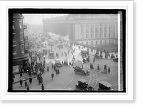 Historic Framed Print, 15th & NY Ave., Feb. 28/18,  17-7/8" x 21-7/8"