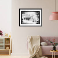 Historic Framed Print, Dist. soldiers returning, 6/7/19; 312th Machine Gun battalion,  17-7/8" x 21-7/8"