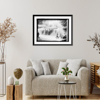 Historic Framed Print, Dist. soldiers returning, 6/7/19; 312th Machine Gun battalion,  17-7/8" x 21-7/8"