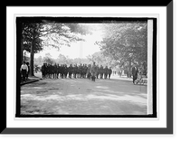 Historic Framed Print, Dist. Soldiers returning, 6/7/19; 312th Machine Gun Battalion - 2,  17-7/8" x 21-7/8"