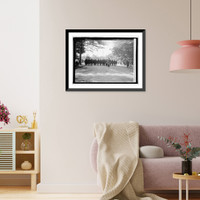 Historic Framed Print, Dist. Soldiers returning, 6/7/19; 312th Machine Gun Battalion - 2,  17-7/8" x 21-7/8"