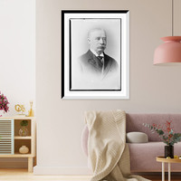 Jas. Elverson, portrait bust Classic, Vintage Wall Art