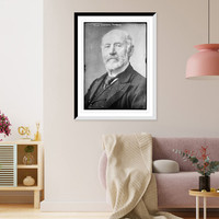 Prof. Arminius Vanbery, portrait bust, Vintage Poster