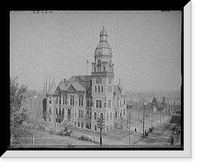 Historic Framed Print, Pulaski County Court House, Little Rock, Ark.,  17-7/8" x 21-7/8"