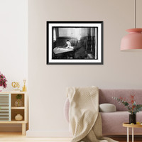 Historic Framed Print, Clarence J. McLeod & Uncle Joe, 12/15/20 - 4,  17-7/8" x 21-7/8"