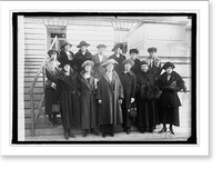 Historic Framed Print, Group of women, 12/20/20,  17-7/8" x 21-7/8"