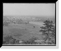 Historic Framed Print, Fort Oglethorpe from Snodgrass Hill, Chickamauga, Ga.,  17-7/8" x 21-7/8"