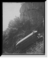 Historic Framed Print, Car making ascent up Lookout Mt., Chattanooga, Tenn.,  17-7/8" x 21-7/8"