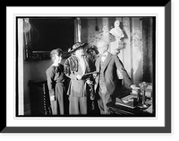 Historic Framed Print, [Mrs. Thos. D. Schall, Mrs. Eugene Drendome & Vice Pres. delivering the electorial vote  - 2,  17-7/8" x 21-7/8"