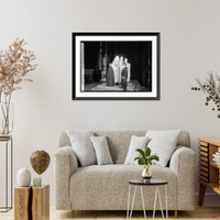 Historic Framed Print, Unveiling Suffrage Memorial,  17-7/8" x 21-7/8"