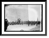 Historic Framed Print, Exercises at Monument, Feb. 22/1921,  17-7/8" x 21-7/8"