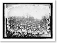 Historic Framed Print, Inauguration, 1921. Crowds,  17-7/8" x 21-7/8"