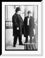 Historic Framed Print, W.H. Taft, with unidentified gentleman,  17-7/8" x 21-7/8"