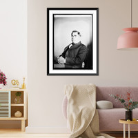 Historic Framed Print, Daniel E. Garrett, Texas - 2,  17-7/8" x 21-7/8"