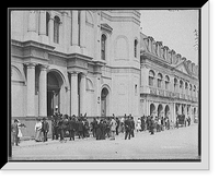 Historic Framed Print, Good Friday in front of the old St. Louis Cathedral, New Orleans, La.,  17-7/8" x 21-7/8"