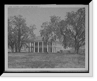 Historic Framed Print, Four Oaks, old plantation home, New Orleans, La.,  17-7/8" x 21-7/8"