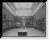 Historic Framed Print, One of the galleries, Corcoran Gallery of Art, Washington, D.C.,  17-7/8" x 21-7/8"