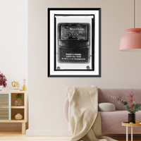 Harding, Masonic card, Antique Wall Art