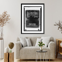 Harding, Masonic card, Antique Wall Art