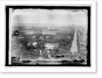 Historic Framed Print, Pa. Ave. from Cap. Dome,  17-7/8" x 21-7/8"