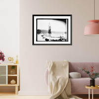 Historic Framed Print, Bathing beach - 8,  17-7/8" x 21-7/8"