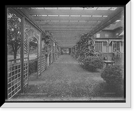 Historic Framed Print, Pergola, North Shore Grill Club, Magnolia, Mass.,  17-7/8" x 21-7/8"