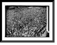 Historic Framed Print, Crowds at Star Dempsey, Carpentier fight - 2,  17-7/8" x 21-7/8"