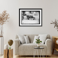 Historic Framed Print, Wash. Va. RR Co. auto wreck,  17-7/8" x 21-7/8"