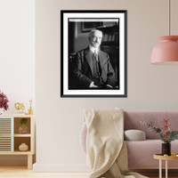 Historic Framed Print, Adolfo Ballivian, Bolivian Minister, 7/14/21,  17-7/8" x 21-7/8"