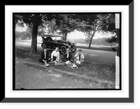 Ron D. Haynes, roadside luncheon, Vintage Poster
