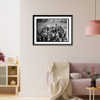 Historic Framed Print, Urban & Ledoux group,  17-7/8" x 21-7/8"