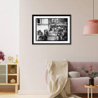 Historic Framed Print, D.A.R. conerstone of Annex, 10/19/21,  17-7/8" x 21-7/8"