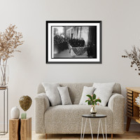 Historic Framed Print, Coolidge at City Club cornerstone laying, [10/26/21] - 3,  17-7/8" x 21-7/8"