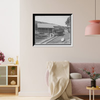 Historic Framed Print, Lower station, Mt. Tom Ry. [Mount Tom Railway], Holyoke, Mass.,  17-7/8" x 21-7/8"