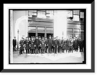 Historic Framed Print, Jap. Naval delegation at Navy Dept., 11/1/21,  17-7/8" x 21-7/8"