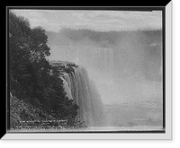 Historic Framed Print, Terrapin Pt. [Point], and the Horseshoe Falls, Niagara,  17-7/8" x 21-7/8"