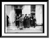 Historic Framed Print, [Madam Kaji Yajima with group], 11/7/21,  17-7/8" x 21-7/8"