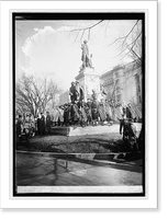 Historic Framed Print, Foch, ceremonies Lafayette statue, 11/22/21,  17-7/8" x 21-7/8"