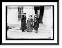 Historic Framed Print, Left to right: Mrs. Herman A. Vedder, Mrs Chas. A. Neisel, both of New York, and Mrs. Ar,  17-7/8" x 21-7/8"