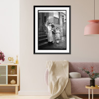 Mrs. G.T. Chao & children, 11/26/21, Antique Wall Art