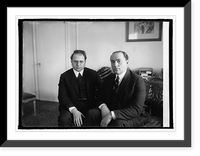 Historic Framed Print, Morris Kothenberg on left,  17-7/8" x 21-7/8"