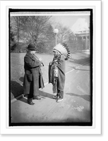 Historic Framed Print, Gen'l Hugh T. Scott & Chief Chas. McDonald, 1/26/22,  17-7/8" x 21-7/8"