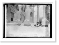 White House snow scene, 1/28/22, Historic Print