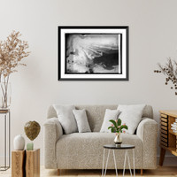 Historic Framed Print, Boo Freight shed collapse, 2/1/22,  17-7/8" x 21-7/8"