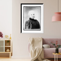 Historic Framed Print, Rev. Florence K. Crooker, portrait bust,  17-7/8" x 21-7/8"