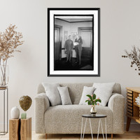 Historic Framed Print, Sam'l Glucksman & Col. Forbes, 3/16/22,  17-7/8" x 21-7/8"